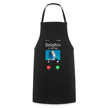 Dolphin Phone Display Dolphin Est - Tablier de cuisine - noir - Devant - AI Model Male 185 dark (185cm)