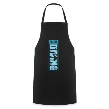 Scuba Diving, Scuba Diving, Holiday Sea Diver - Cooking Apron - black - Front - AI Model Male 185 dark (185cm)