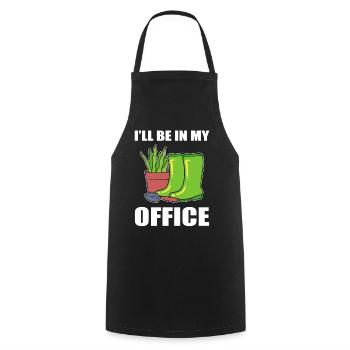 I'll Be In My Office Greenskeeper - Kochschürze - Schwarz - Vorne - AI Model Male 185 dark (185cm)