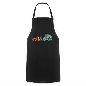 Amusement Park, Fair, Fairground, Funfair - Cooking Apron - black - Front - AI Model Male 185 dark (185cm)