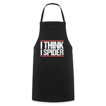 I think i spider. Denglish - Cooking Apron - black - Front - AI Model Male 185 dark (185cm)