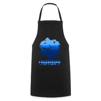 Tauchen, Apnoetauchen, Apnoe No Limit Freediving - Kochschürze - Schwarz - Vorne - AI Model Male 185 dark (185cm)