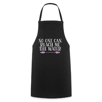 Personne ne peut m’atteindre l’eau Denglisch - Tablier de cuisine - noir - Devant - AI Model Male 185 dark (185cm)