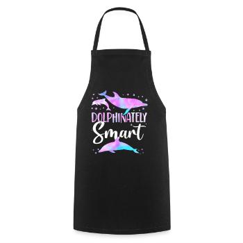 Dolphin Dolphinateley Smart - Cooking Apron - black - Front - AI Model Male 185 dark (185cm)