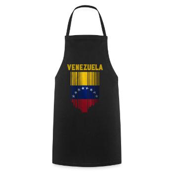 Flagge von Venezuela - Kochschürze - Schwarz - Vorne - AI Model Male 185 dark (185cm)
