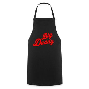 Big daddy - Kochschürze - Schwarz - Vorne - AI Model Male 185 dark (185cm)