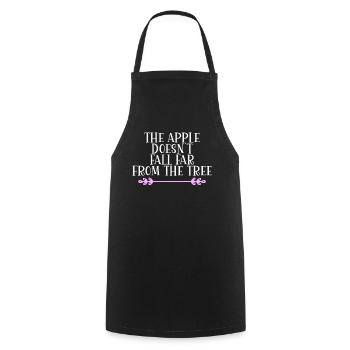 La pomme ne tombe pas loin de l’arbre Denglisch - Tablier de cuisine - noir - Devant - AI Model Male 185 dark (185cm)