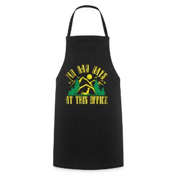No bad days at this office - Cooking Apron - black - Front - AI Model Male 185 dark (185cm)