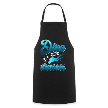 Scuba Diving, Scuba Diving, Holiday Sea Diver - Cooking Apron - black - Front - AI Model Male 185 dark (185cm)