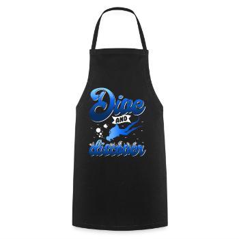 Scuba Diving, Scuba Diving, Holiday Sea Diver - Cooking Apron - black - Front - AI Model Male 185 dark (185cm)