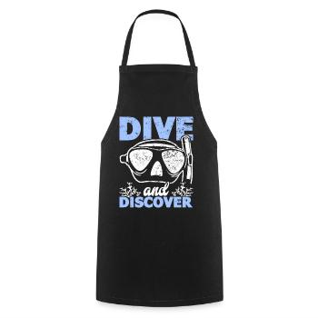 Scuba Diving, Scuba Diving, Holiday Sea Diver - Cooking Apron - black - Front - AI Model Male 185 dark (185cm)