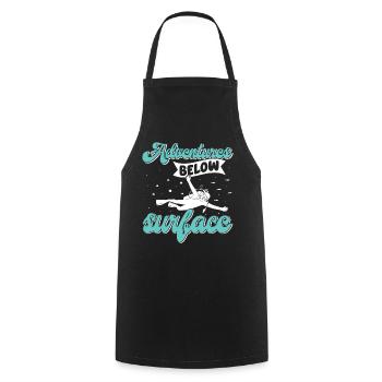 Scuba Diving, Scuba Diving, Holiday Sea Diver - Cooking Apron - black - Front - AI Model Male 185 dark (185cm)