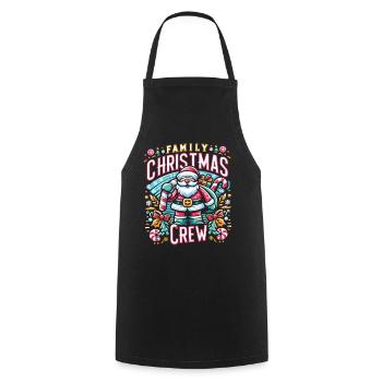 Family Christmas Crew - Cooking Apron - black - Front - AI Model Male 185 dark (185cm)