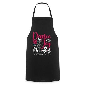 Mouvements de danse La danse est la joie de la danse en mouvement - Tablier de cuisine - noir - Devant - AI Model Male 185 dark (185cm)