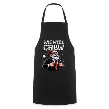 Wichtel Crew Weihnachts Gnome - Kochschürze - Schwarz - Vorne - AI Model Male 185 dark (185cm)