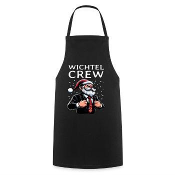 Anzug Wichtel Crew Weihnachts Gnome - Kochschürze - Schwarz - Vorne - AI Model Male 185 dark (185cm)