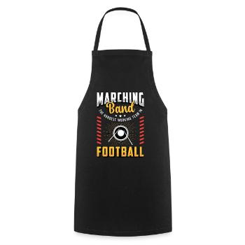 Drumline Marching Band Le batteur le plus travailleur - Tablier de cuisine - noir - Devant - AI Model Male 185 dark (185cm)