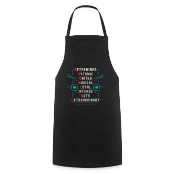 Drumline Determined Rhythmic United Musical Drums - Cooking Apron - black - Front - AI Model Male 185 dark (185cm)