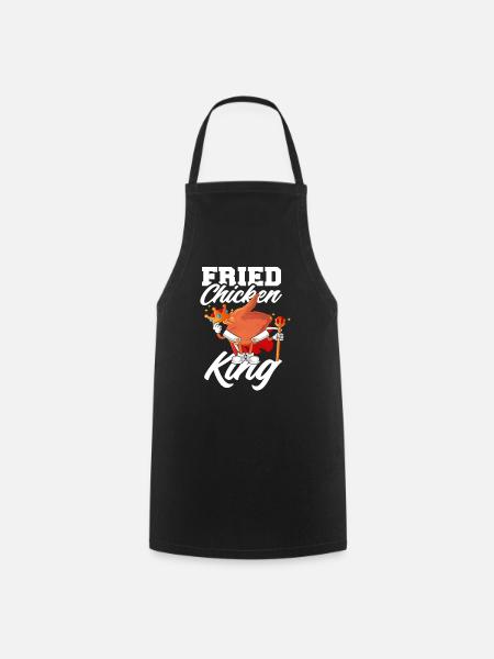 Fried Chicken King - Kochschürze - Schwarz
