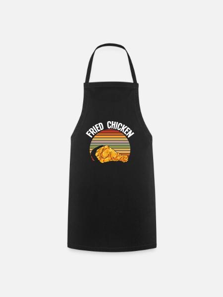 Fried Chicken Retro - Kochschürze - Schwarz