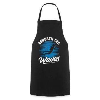 Scuba Diving, Scuba Diving, Holiday Sea Diver - Cooking Apron - black - Front - AI Model Male 185 dark (185cm)