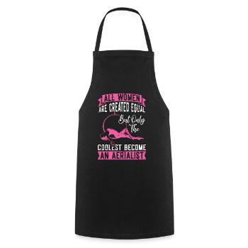 Acrobatie Toutes les femmes sont créées gymnastique égale - Tablier de cuisine - noir - Devant - AI Model Male 185 dark (185cm)