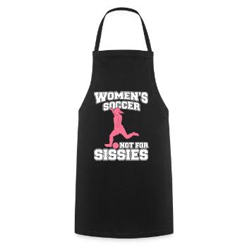 Frauenfußball, Fußball Frauen Soccer Damenfußball - Kochschürze - Schwarz - Vorne - AI Model Male 185 dark (185cm)