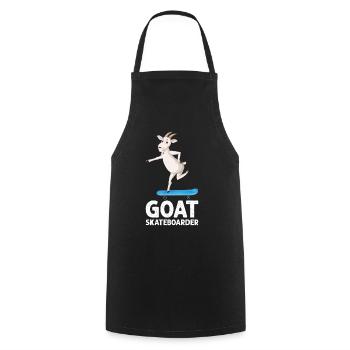 GOAT Skateboarder - Funny Skateboarding GOAT - Kochschürze - Schwarz - Vorne - AI Model Male 185 dark (185cm)
