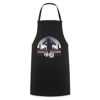 Fabrication de bougies Nerd - Tablier de cuisine - noir - Devant - AI Model Male 185 dark (185cm)