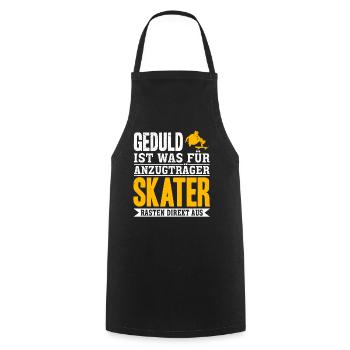 Lustige Skateboarder Skateboard Skateboarding Skat - Kochschürze - Schwarz - Vorne - AI Model Male 185 dark (185cm)