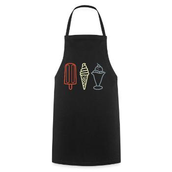 Sundaes - Cooking Apron - black - Front - AI Model Male 185 dark (185cm)
