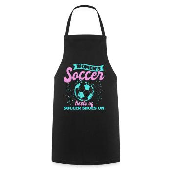 Women's Soccer, Women's Soccer, Women's Soccer - Cooking Apron - black - Front - AI Model Male 185 dark (185cm)