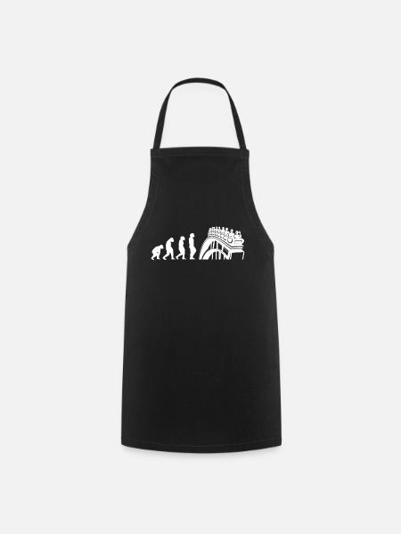 Amusement Park, Fair, Fairground, Funfair - Cooking Apron - black