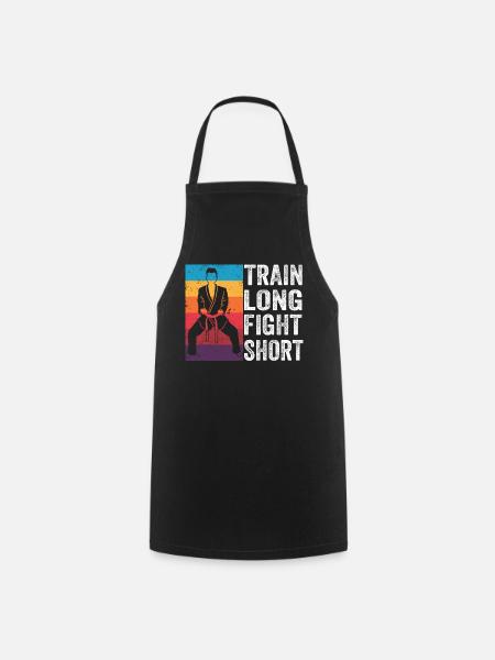 Train Long Fight kurz - Kochschürze - Schwarz