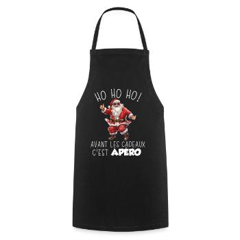Pull Moche De Nöel 2024 Homme Femme Cadeau Noel - Tablier de cuisine - noir - Devant - AI Model Male 185 dark (185cm)