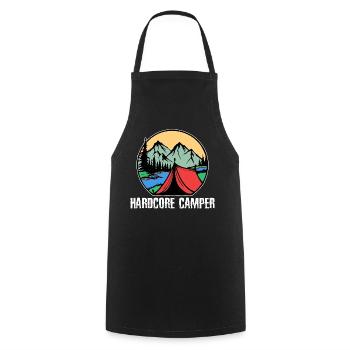 Montagnes, Campeurs, Camping, Camping, Déclaration, Nature, Vacances - Tablier de cuisine - noir - Devant - AI Model Male 185 dark (185cm)