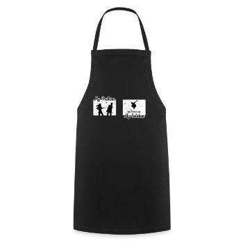 Trampoline Jumper My Problem My Pictogram Dad Mom - Cooking Apron - black - Front - AI Model Male 185 dark (185cm)