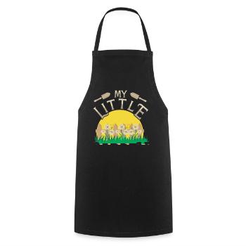 My little garden - Cooking Apron - black - Front - AI Model Male 185 dark (185cm)