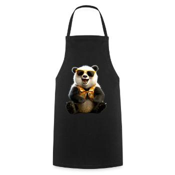 Panda Bear Sunglasses Pandas Love Cute Panda Bear - Cooking Apron - black - Front - AI Model Male 185 dark (185cm)
