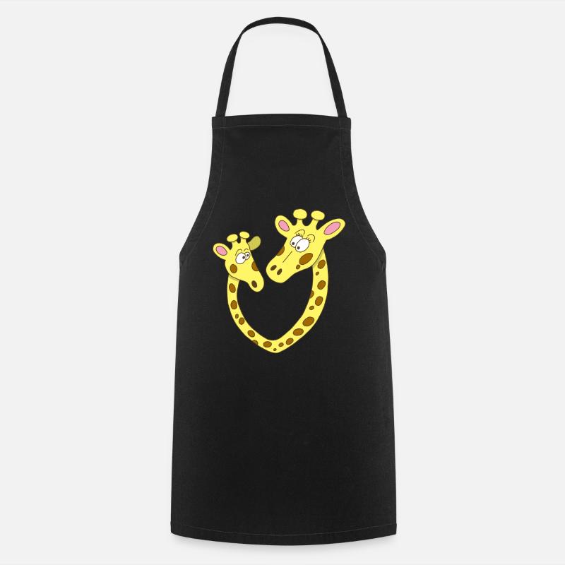 Coeur de girafe - Tablier de cuisine - noir