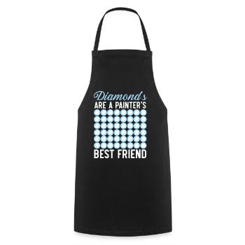 Diamond Painting Tools Diamond Painter - Cooking Apron - black - Front - AI Model Male 185 dark (185cm)