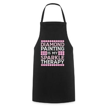 Diamond Painting Tools Diamond Painter - Cooking Apron - black - Front - AI Model Male 185 dark (185cm)