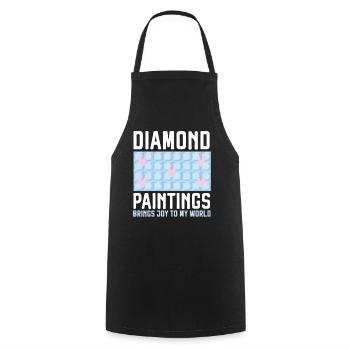 Diamond Painting Tools Diamond Painter - Cooking Apron - black - Front - AI Model Male 185 dark (185cm)