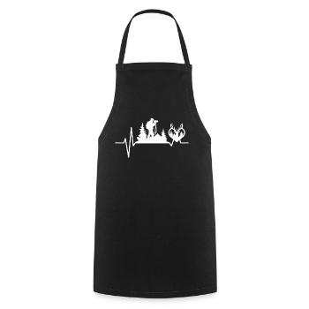 Heartbeat Photography Camera Nature Photographer - Cooking Apron - black - Front - AI Model Male 185 dark (185cm)