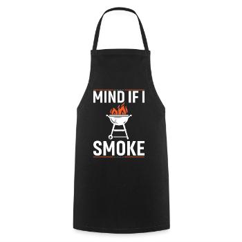 Can I smoke? - Cooking Apron - black - Front - AI Model Male 185 dark (185cm)