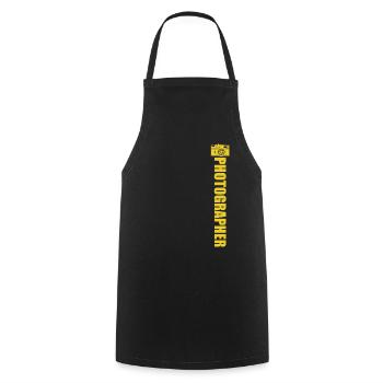 Photographe de paysage, Appareil photo, Photographe de nature - Tablier de cuisine - noir - Devant - AI Model Male 185 dark (185cm)