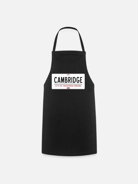 Cambridge town sign - Cooking Apron - black