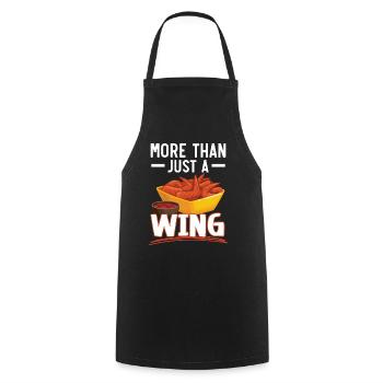 Buffalo Wings Foodie American Food Chicken - Cooking Apron - black - Front - AI Model Male 185 dark (185cm)