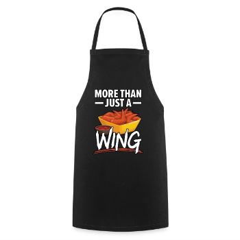 Buffalo Wings Foodie American Food Chicken - Cooking Apron - black - Front - AI Model Male 185 dark (185cm)