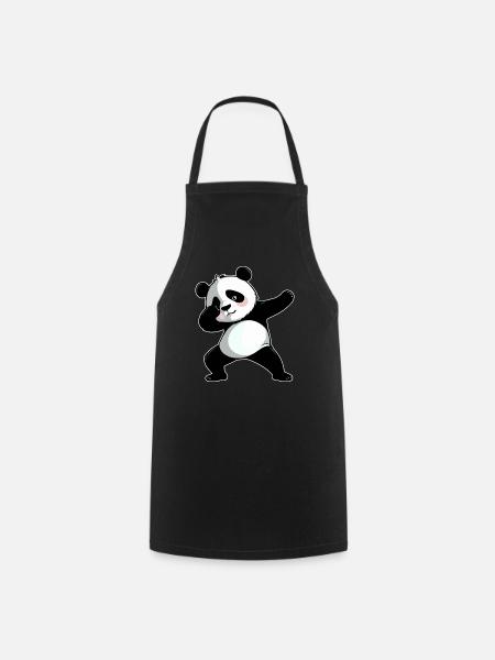 Dabbing Panda - Kochschürze - Schwarz